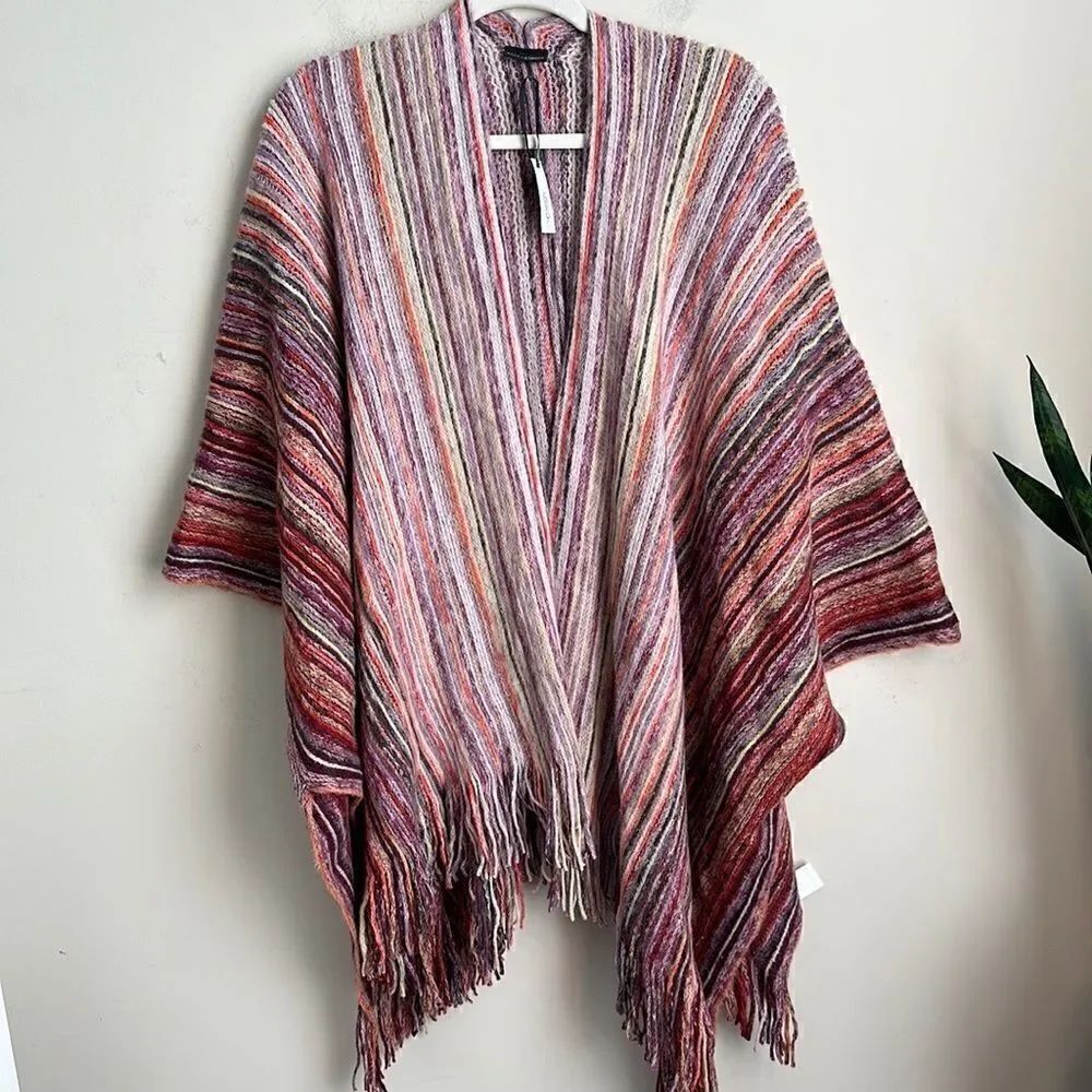 Coco Knit Boho Poncho O/S
